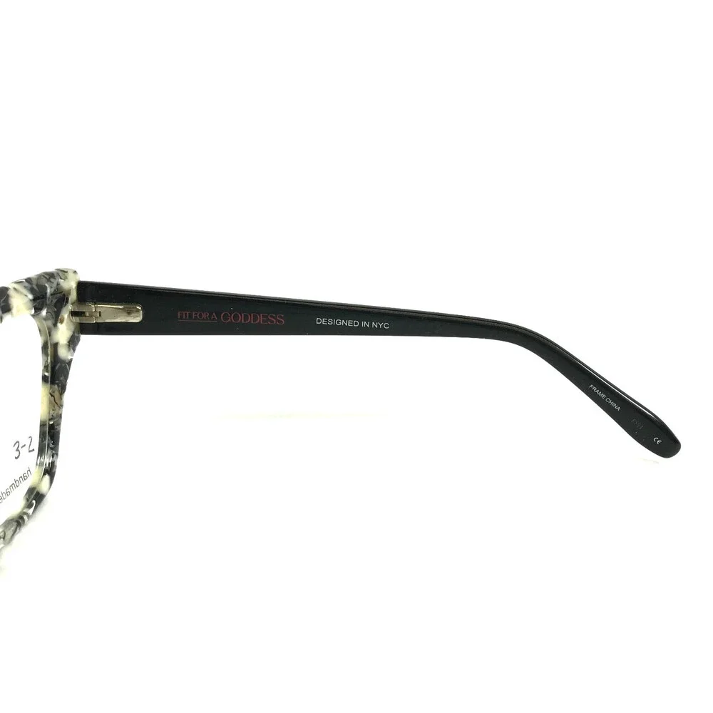 Fit For A Goddess Eyeglasses Frames FGO009 BLK Black Ivory Cat Eye 55-18-150